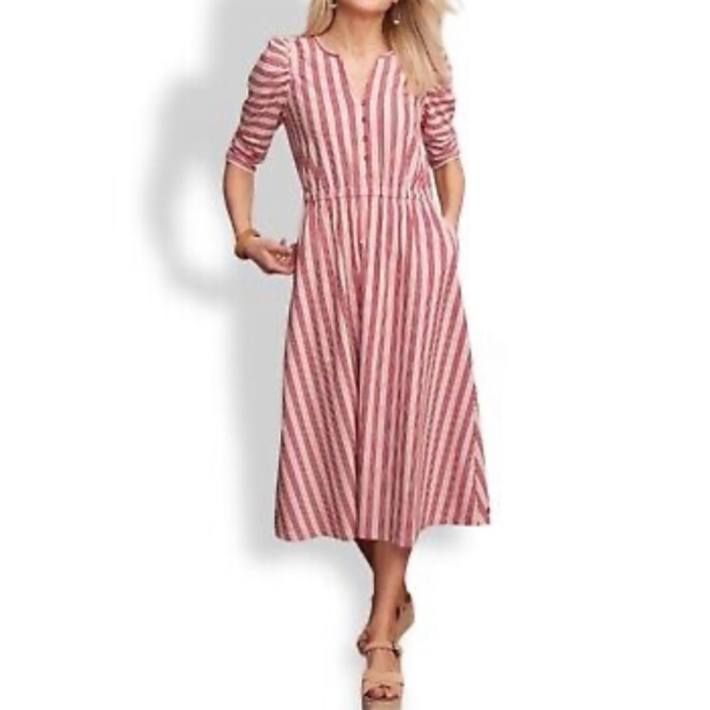 MATILDA JANE McIntosh Red Striped Knit Dress